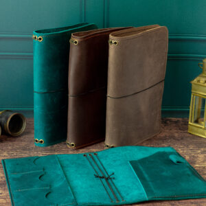 Couverture de carnet en cuir
