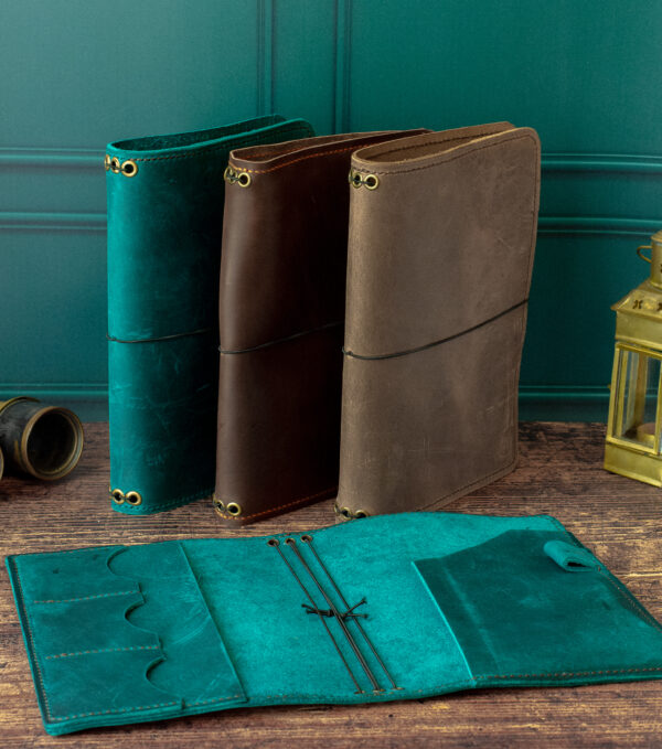 Couverture de carnet en cuir